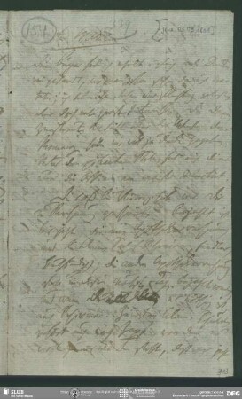 Eigenh. Brief m. Nachschrift von Dorothea von Schlegel von Friedrich von Schlegel an August Wilhelm von Schlegel, Jena, 03.03.1801