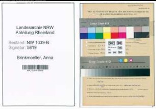 Entnazifizierung Anna Brinkmoeller , geb. 27.03.1894 (Lehrerin)