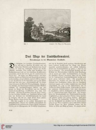 29: Drei Wege der Landschaftsmalerei : Betrachtungen in der Mannheimer Kunsthalle