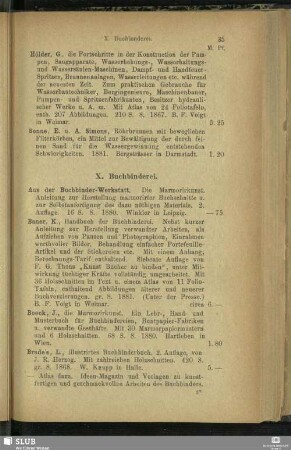 X. Buchbinderei
