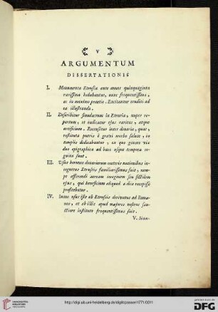 Argumentum Dissertationis