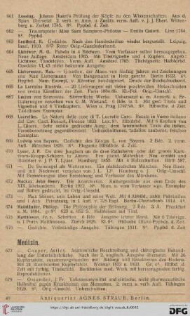 Medizin (Nr. 677 - 766)
