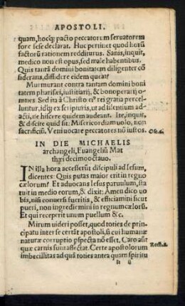 In Die Michaelis archangeli ...