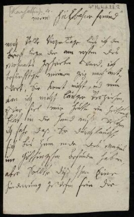 Brief von Anna Luise Karsch an Rudolf Erich Raspe