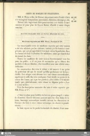 Machines Françaises Pour Le Travail Mécanique Du Bois