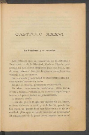 Capítulo XXXVI - La bandera y el rosario.