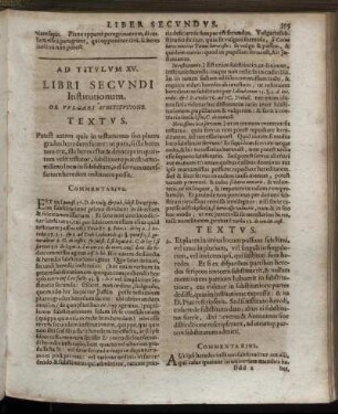 Ad Titulum XV. - Ad Titulum XVIII.