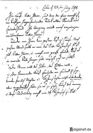 14: Brief von Friedrich Leopold Graf Stolberg-Stolberg an Johann Wilhelm Ludwig Gleim