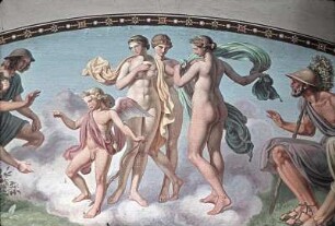 Amor und die Grazien geben sich Daphnis und Phyllis als Götter zu erkennen