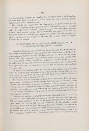 4. De vestiging en uitbreiding onzer macht in de Padangsche Bovenlanden. 1821 - 1825