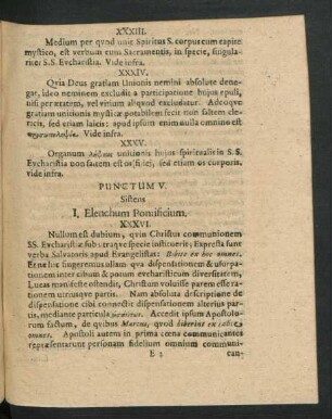 Punctum V. Sistens I. Elenchum Pontificum.