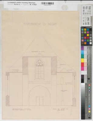 Siegen, Martinikirche: Westwand