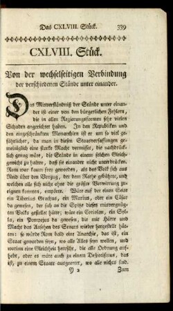 CXLVIII. Stück