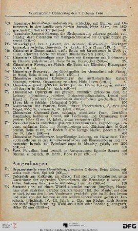 Ausgrabungen (Nr. 578-589)