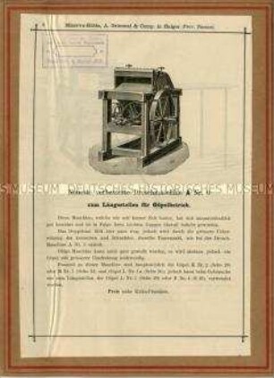 Neueste verbesserte Dreschmaschine A Nr. 6