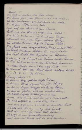 12. Traurige Nacht