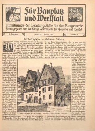 Geschäftshäuser in kleineren Städten