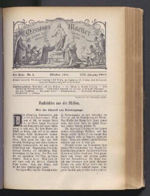 Nr. 1. Oktober 1908