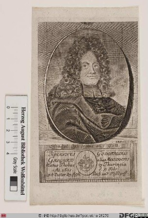 Bildnis Johann Gottfried Gregorii (II)