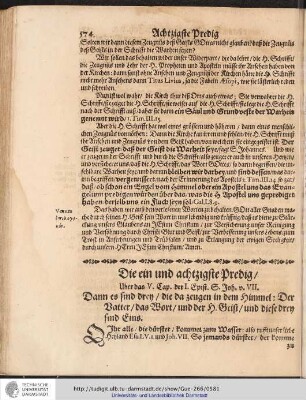 Die ein und achtzigste Predig