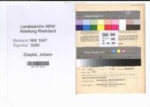 Entnazifizierung Johann Zoepke , geb. 24.09.1896 (Beamter)
