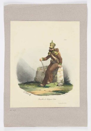 Bataillon de Voltigeurs Corses, Blatt 82 der Folge "Troupes françaises"