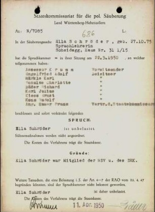 Schröder, Ella