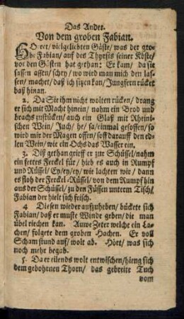 Das Ander. Von dem groben Fabian.