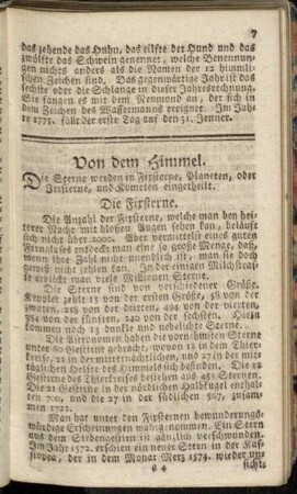 Die Fixsterne