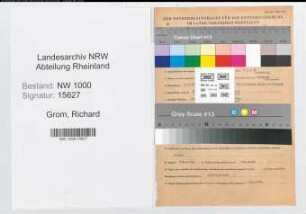 Entnazifizierung Richard Grom, geb. 02.04.1895 (Bankangest.)