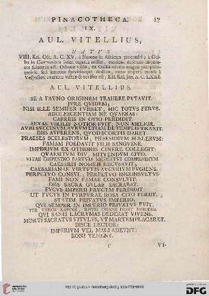 IX: Aul. Vitellius