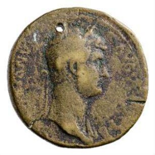 Münze, Sesterz, 134 - 138 n. Chr.