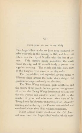 VII. From June to September 1864