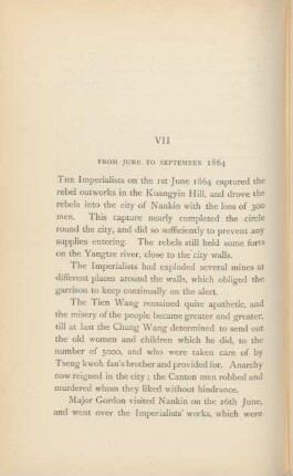 VII. From June to September 1864