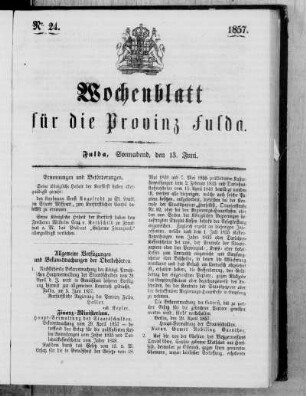 Nr. 24, Ausgabe vom 13. Juni 1857
