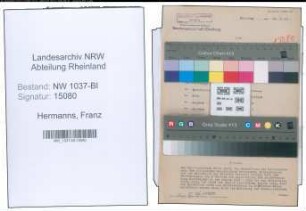 Entnazifizierung Franz Hermanns , geb. 16.03.1898 (Angestellter)