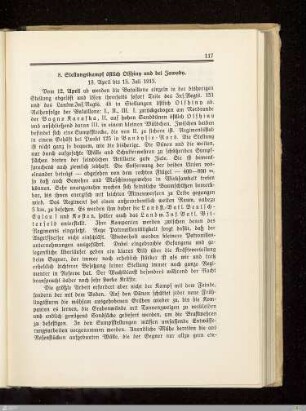 8. Stellungskampf östlich Olshiny und bei Zawady
