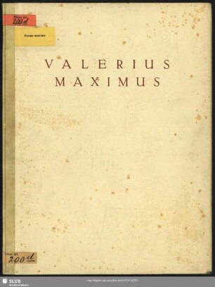 Der Leipziger Valerius Maximus