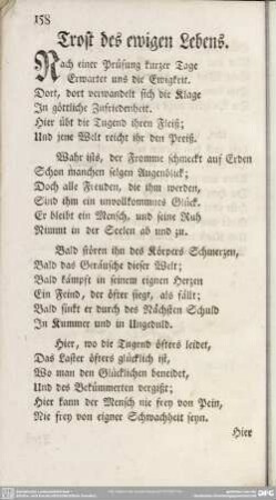 Trost des ewigen Lebens