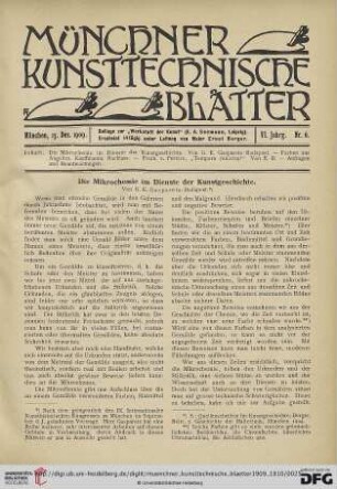 6: Die Mikrochemie im Dienste der Kunstgeschichte