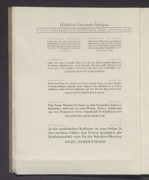 Halbfette Trennert-Antiqua
