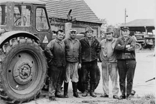 Bauern mit Traktor