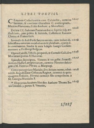 Libri Poetici.