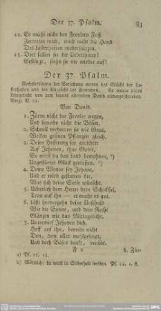 Der 37. Psalm