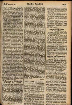 Zweite Ausgabe vom Dienstag, den 16. November 1926.