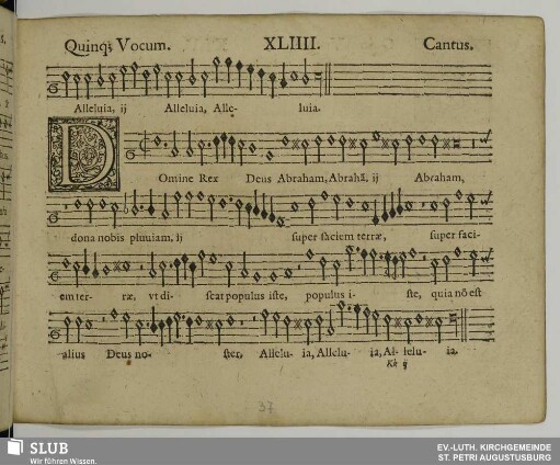 XLIIII. Domine rex Deus Abraham dona nobis pluviam