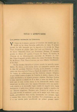 Los premios nacionales de literatura