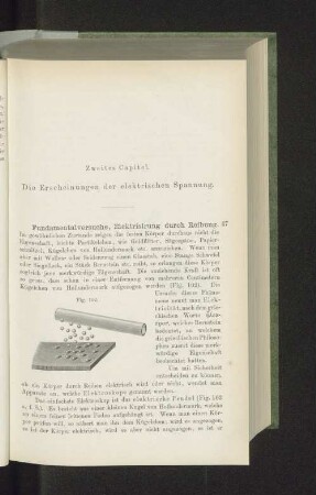 Zweites Capitel. Die Erscheinungen der elektrischen Spannung.