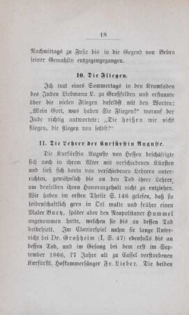 10. Die Fliegen.