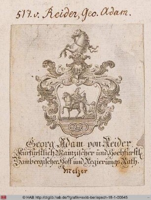 Wappen des Georg Adam Reider